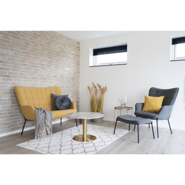 Glasgow F�t�lj - Gr�/svart