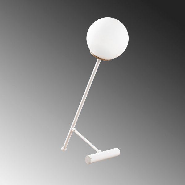 Lampe de table Golf opale - Blanc