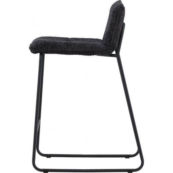 Bisbee barstol - Svart boucl