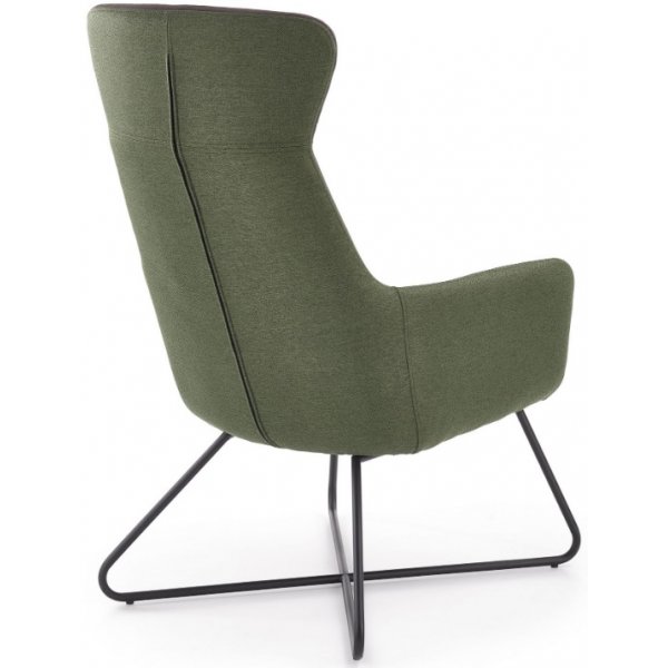 Phillis ftlj med fotpall - Grn/brun