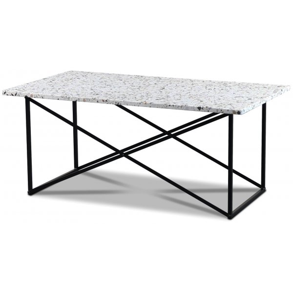 Terrazzo soffbord 110x60 cm - Cosmos Terrazzo & underrede Paladium svart