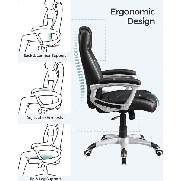 Chaise de bureau Wuhan - Noir Chaise de bureau Wuhan - Noir