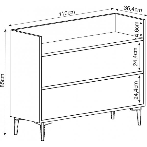 Gale skåp - Antracit Gale skåp - Antracit