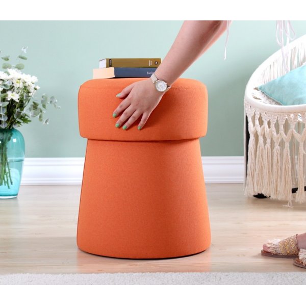 Pouf Beans - Orange + Nettoyage textile pour meubles Pouf Beans - Orange + Nettoyage textile pour meubles