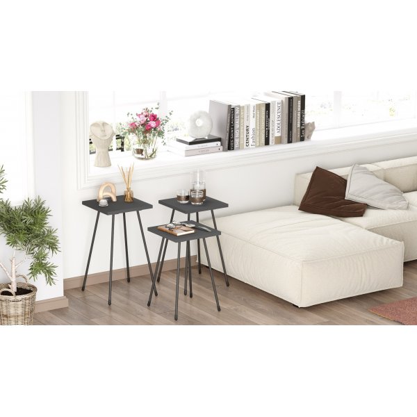 Luiz tafel 29 x 29 cm - Antraciet Luiz tafel 29 x 29 cm - Antraciet