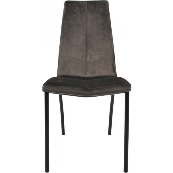 Chaise de salle à manger Hedvig - Velours gris Chaise de salle à manger Hedvig - Velours gris