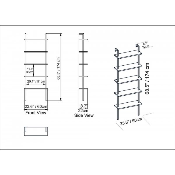 Bibliothque Piante - Blanc