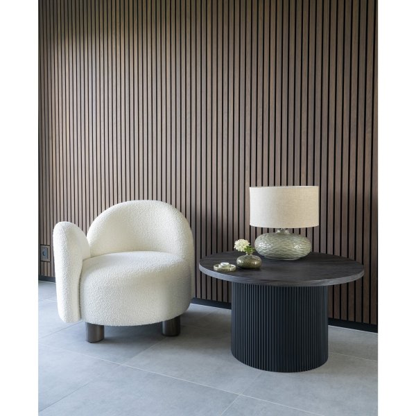 Honolulu fåtölj Gul boucle höger Honolulu fåtölj Gul boucle höger