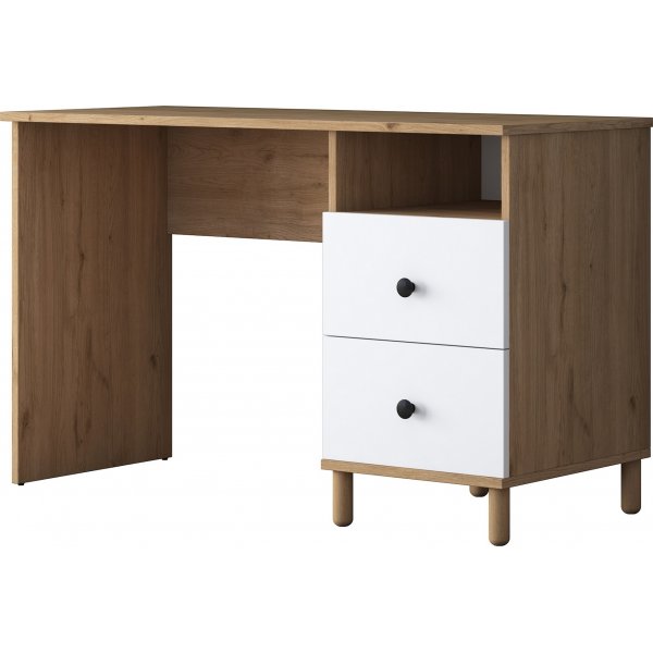 Bureau Hanna 15, 120 x 50 cm - Noyer/blanc Bureau Hanna 15, 120 x 50 cm - Noyer/blanc