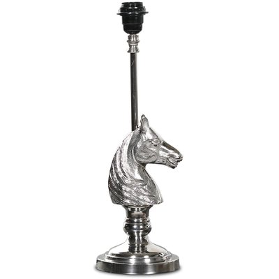 Lampfot med hst H42 cm - Silver
