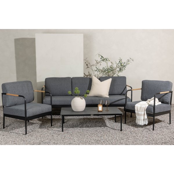 Pehnna loungegrupp - Svart/mrkgr