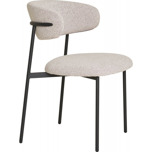 Chaise de salle à manger Mira - Sable bouclé Chaise de salle à manger Mira - Sable bouclé