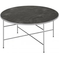 Borneo runt soffbord - Krom / Svart marmor glas Borneo runt soffbord - Krom / Svart marmor glas