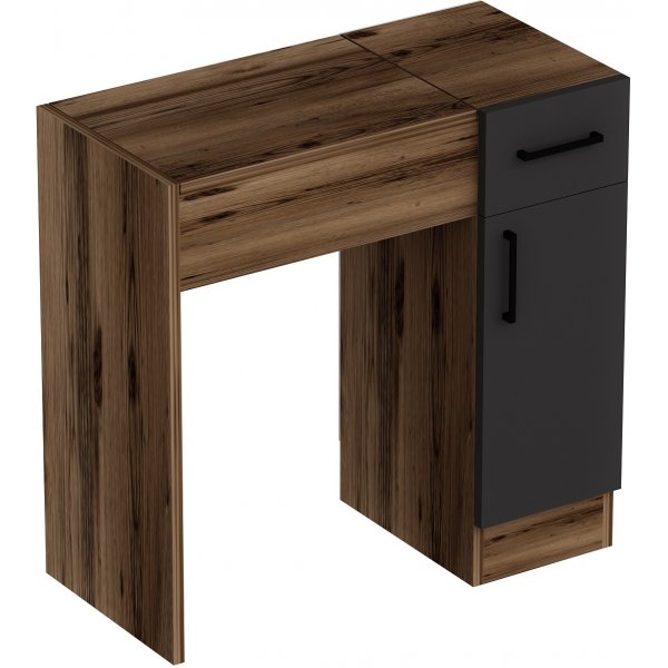 Inci kaptafel 77 x 37,3 cm - Licht walnoot/antraciet Inci kaptafel 77 x 37,3 cm - Licht walnoot/antraciet