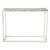Accent konsolbord 100 x 35 cm - Vit marmor/Vit
