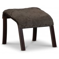 Lammet / Fushion fotpall i fårskinn scandinavian expresso - Mörk valnöt Lammet / Fushion fotpall i fårskinn scandinavian expresso - Mörk valnöt