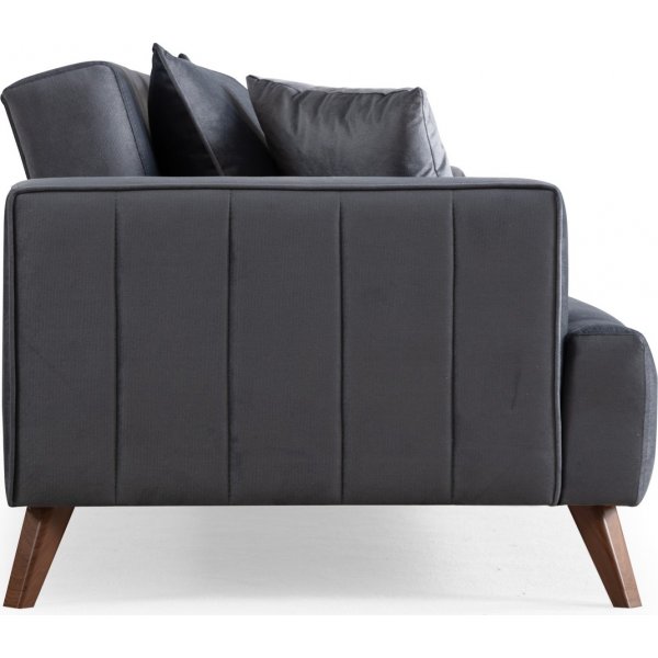 Buhara 3-sits soffa - Mörkgrå Buhara 3-sits soffa - Mörkgrå