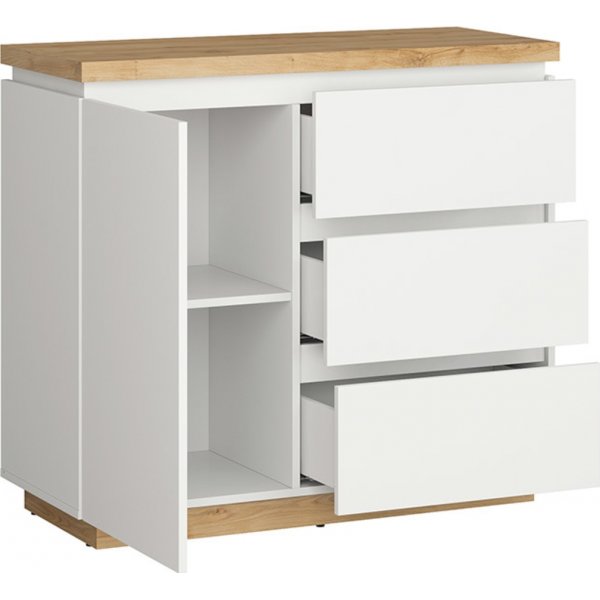 Erla förvaringsmöbel - Vit/ek Erla förvaringsmöbel - Vit/ek