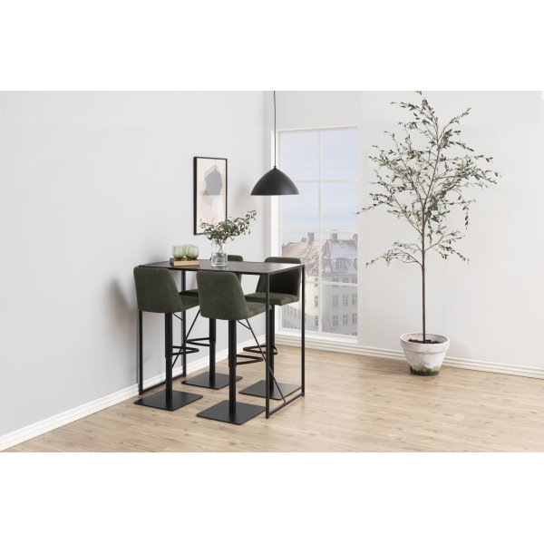 Mange-debout Seaford 120 x 60 cm - Noir