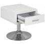 Comfort sngbord - Vit (Hgglans)/Krom