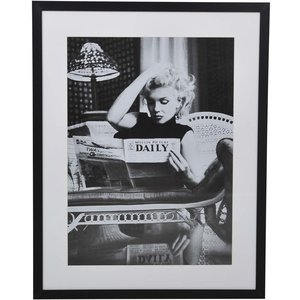Tableau avec cadre miroir - Marilyn - 70x90 cm
