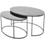 Edler ovalt soffbord 100x70 | 80x50 cm - Svart