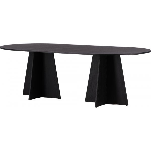 Table à manger Bootcut 230 x 115 cm - Noir Table à manger Bootcut 230 x 115 cm - Noir