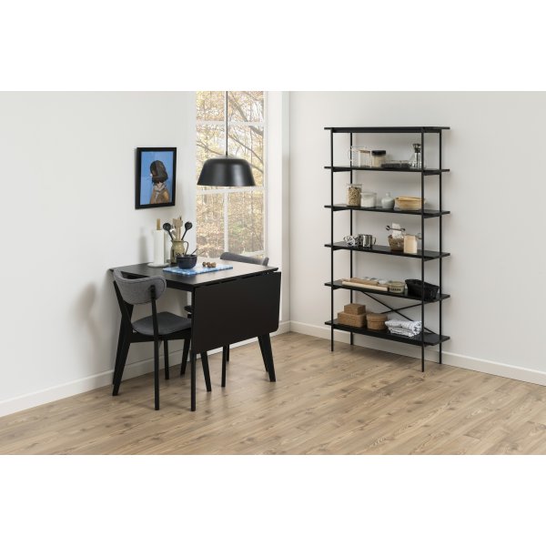 Table à manger Roxby 80-120 cm - Noir Table à manger Roxby 80-120 cm - Noir