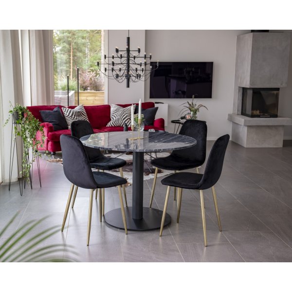 Chaise Bridge - Noir/laiton Chaise Bridge - Noir/laiton