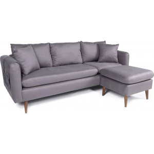 Sofia divan sofa rechts - Grijs