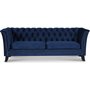 Chesterfield Liverpool 3-sits soffa - Bl sammet