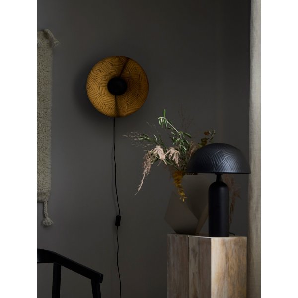 Ribble wandlamp - Mat zwart - 35 cm