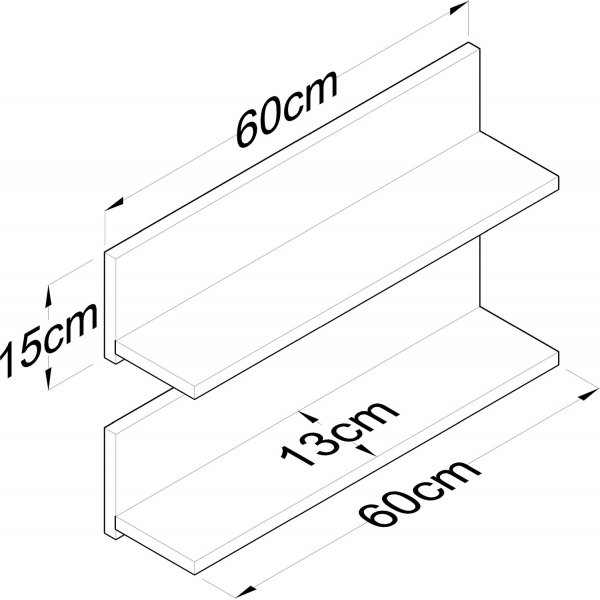 Ebba wandplank in walnoot Ebba wandplank in walnoot