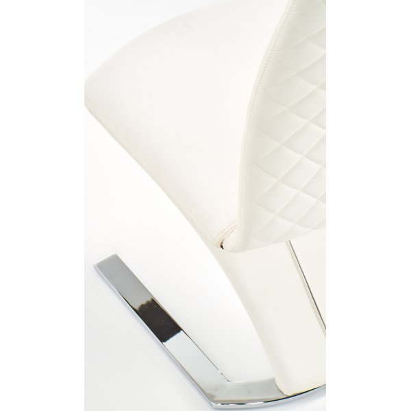 Tanya matstol - Vit (PU) / Krom Tanya matstol - Vit (PU) / Krom