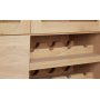 Nordli vitrinskp med vinstll - Ljus ek