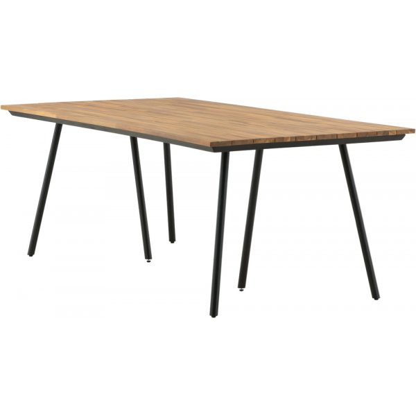 Chan matbord 200 x 100 cm - Svart/Natur Chan matbord 200 x 100 cm - Svart/Natur