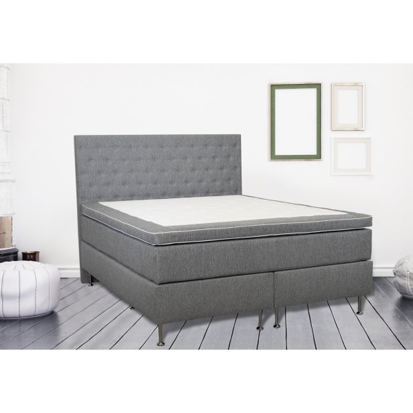 Dream continentaal bed met 5-zone pocketvering - 180 x 200 cm - Grijs
