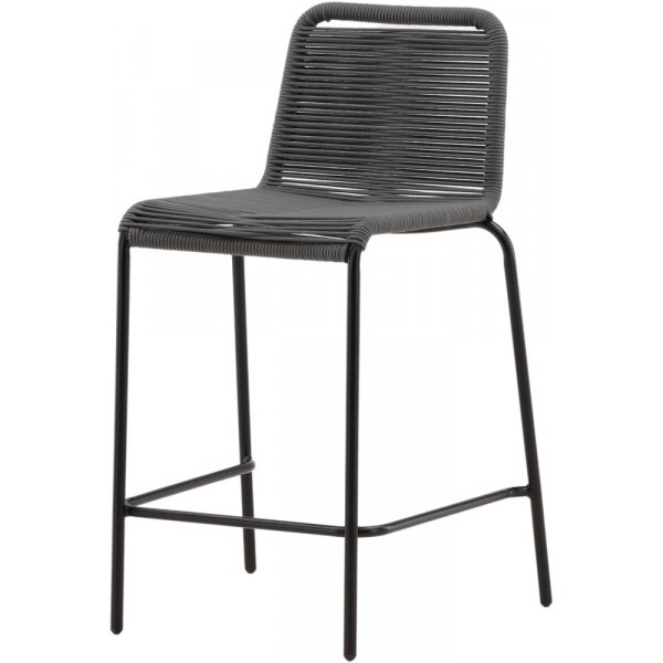 Lindos barstol - Svart/Mörkgrå Lindos barstol - Svart/Mörkgrå
