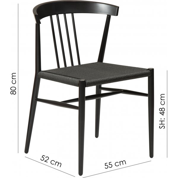 Chaise de salle à manger Sava - Noir Chaise de salle à manger Sava - Noir