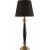 Pied de lampe Madison - Noir/Laiton antique - 43 cm