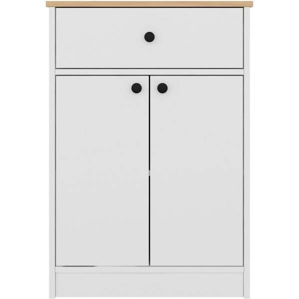 Cucina skåp 64 x 45 x 90 cm - Vit/furu Cucina skåp 64 x 45 x 90 cm - Vit/furu