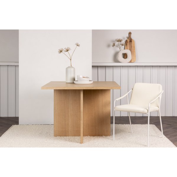 Table à manger Leo 100 x 100 cm - Naturel Table à manger Leo 100 x 100 cm - Naturel