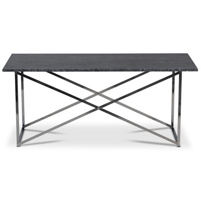Paladium soffbord - Krom / Äkta grå marmor