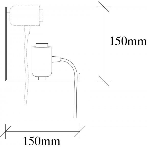 Tokyo vägglampa 501 - Svart Tokyo vägglampa 501 - Svart