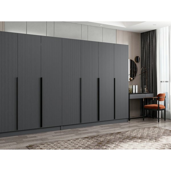 Armoire Cikani 315x52x210 cm, variante B - Anthracite Armoire Cikani 315x52x210 cm, variante B - Anthracite