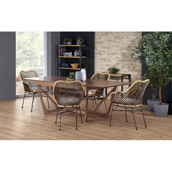 Table  manger extensible Lero 160-240 cm - Noyer