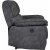 Canap inclinable 2 places Coventry avec mcanisme lectrique - Microfibre grise