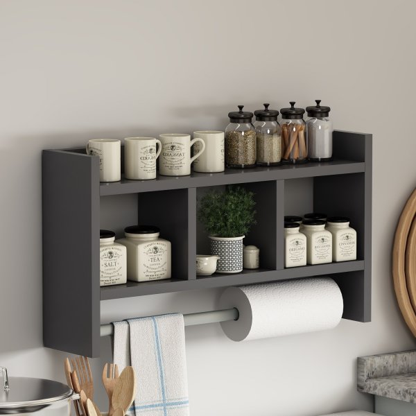 Asya wandplank Antraciet Asya wandplank Antraciet