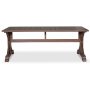 Croco brunt matbord 200x90 cm - Vintage