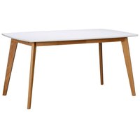 Oliver matbord 150 cm HPL - Vit/ek Oliver matbord 150 cm HPL - Vit/ek
